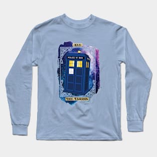 Whovian Tarot: The Tardis Long Sleeve T-Shirt